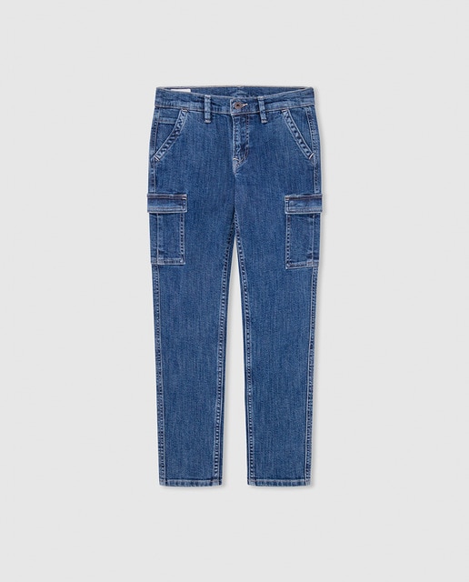 Imagen 0 de Pantalón cargo loose fit de tiro medio para niño