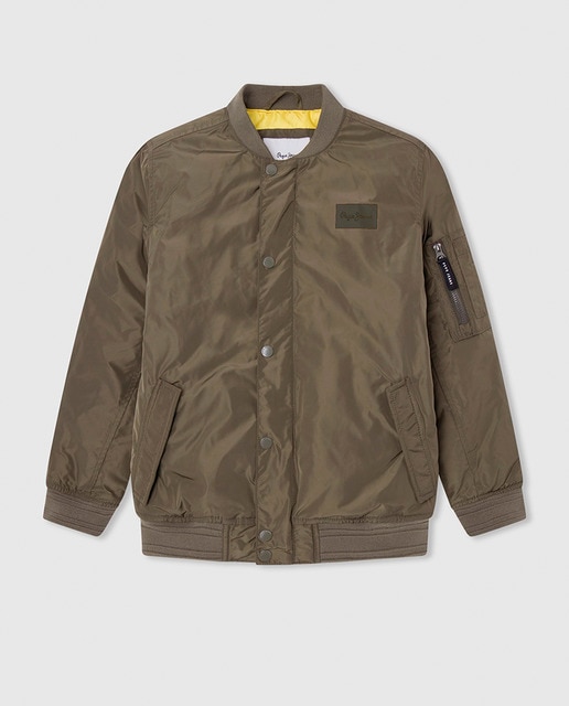 Imagen 0 de Cazadora bomber con logos para niño