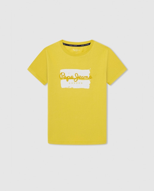 Imagen 0 de Camiseta manga corta con logo Pepe Jeans en relieve para niño