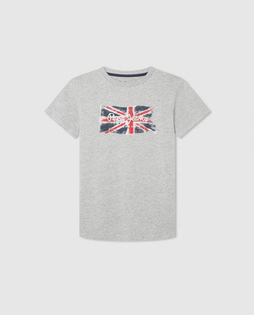 Imagen 0 de Camiseta Pepe Jeans de manga corta con bandera para niño