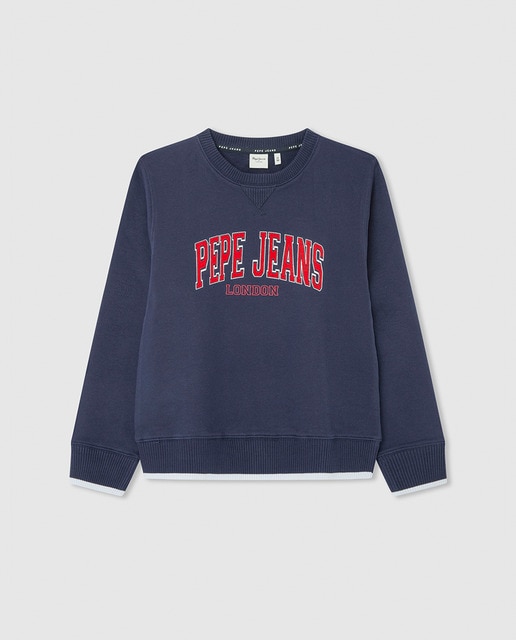 Imagen 0 de Sudadera estilo Varsity con logo en el pecho para niño
