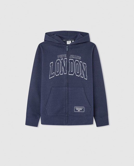 Imagen 0 de Sudadera estilo Varsity con capucha para niño