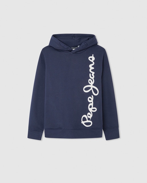 Imagen 0 de Sudadera con capucha y logo lateral para niño