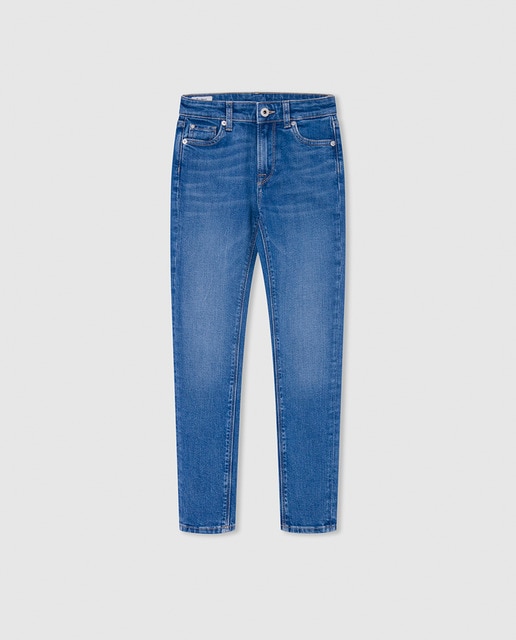 Imagen 0 de Denim Skinny fit de tiro alto para niña