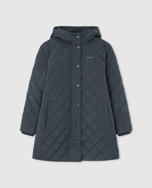 Imagen 0 de Abrigo guateado con capucha para niña