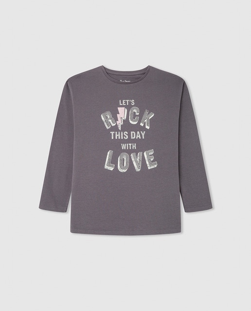 Imagen 0 de Camiseta con tachuelas para niña