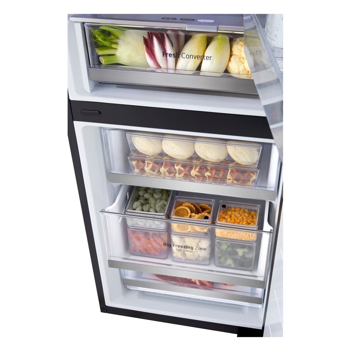 Frigorífico Combinado LG GBG719MDNN No Frost, MoodUp™ e InstaView™ e de 187 cm Preto-10