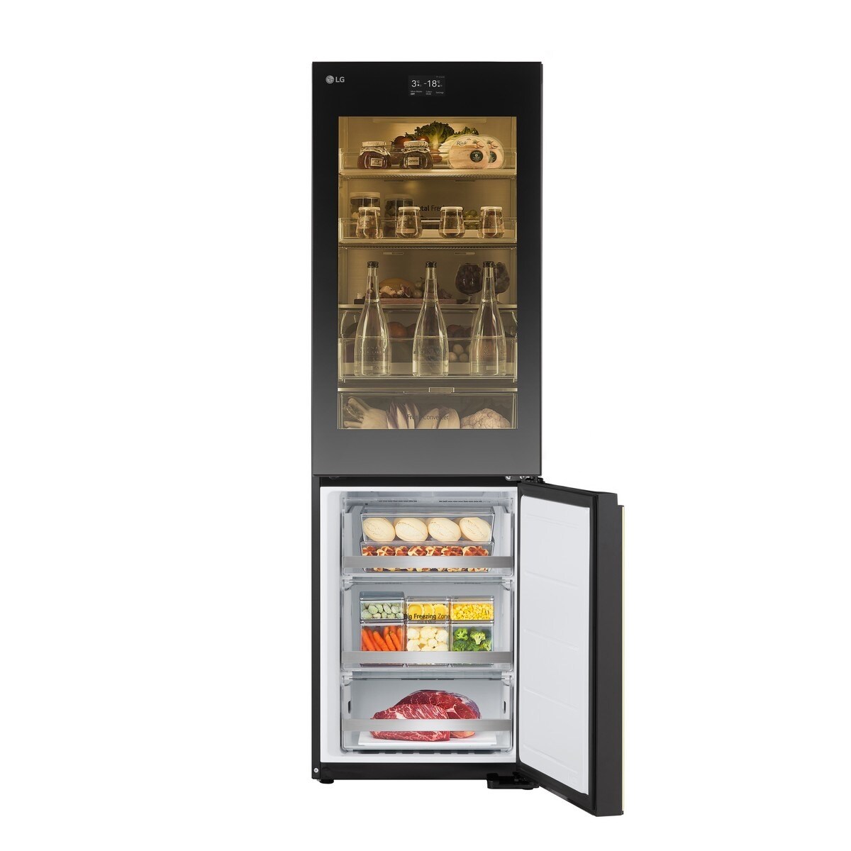Frigorífico Combinado LG GBG719MDNN No Frost, MoodUp™ e InstaView™ e de 187 cm Preto-4