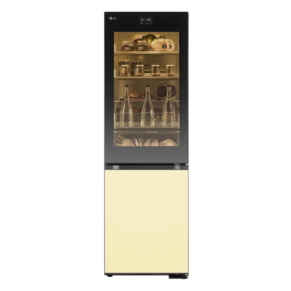 Frigorífico Combinado LG GBG719MDNN No Frost, MoodUp™ e InstaView™ e de 187 cm Preto-1
