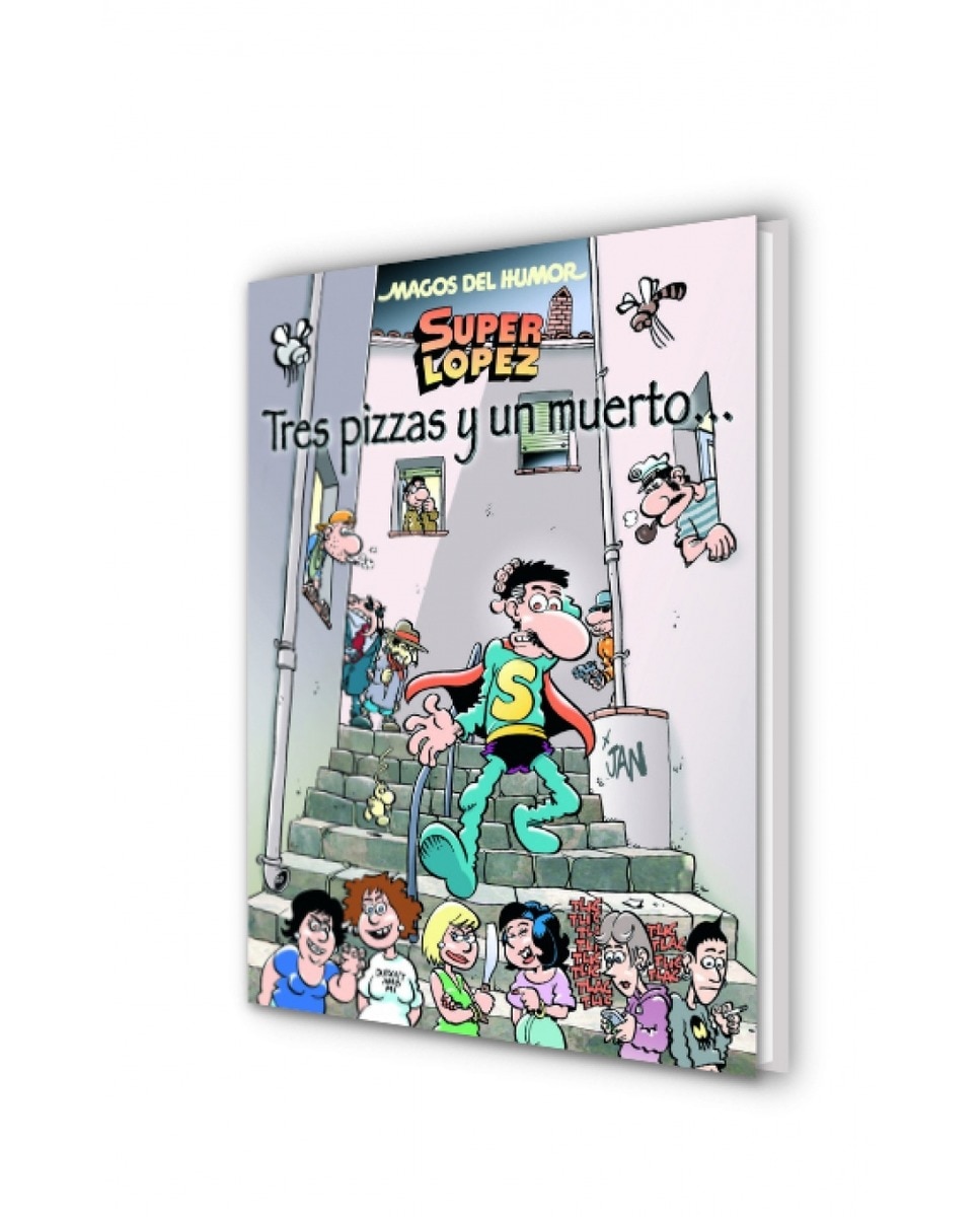 Superlópez. Tres pizzas y un muerto... (Magos del Humor 168) (Tapa dura) 2