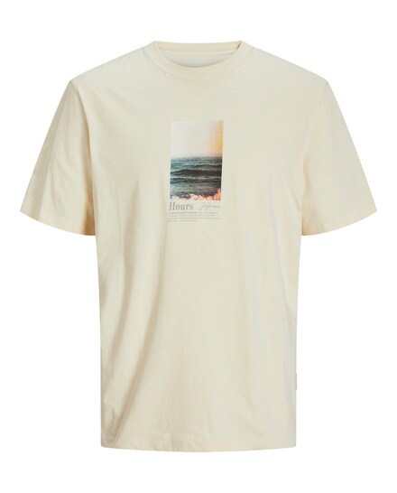 JACK&JONES 12264029 JCOAERO FRONT PRINT TEE SS CREW NECK