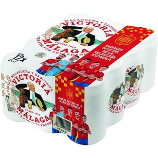 cerveza rubia especial de Málaga pack 12 latas 33 cl - Victoria