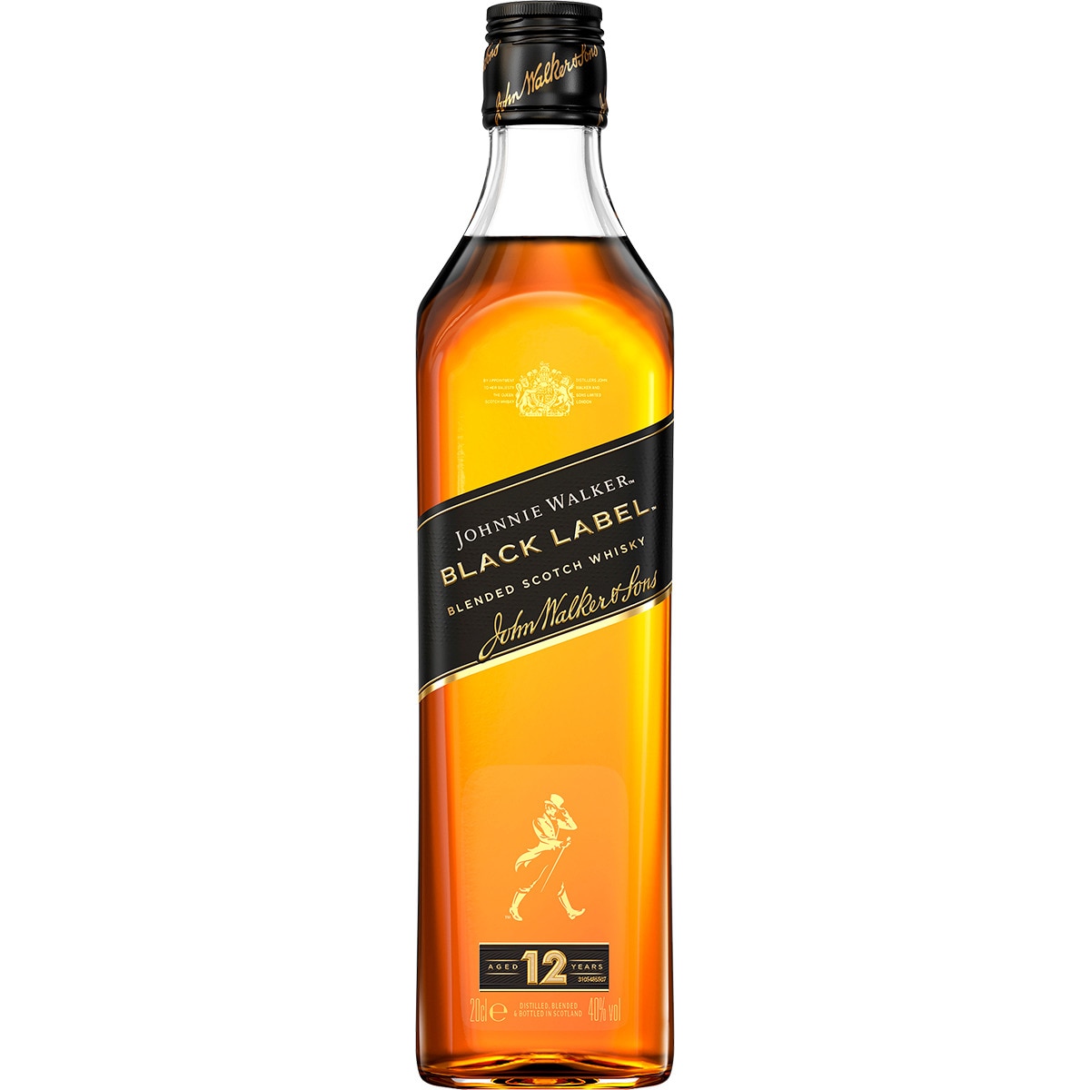 Black Label whisky escocés 12 años botella 20 cl