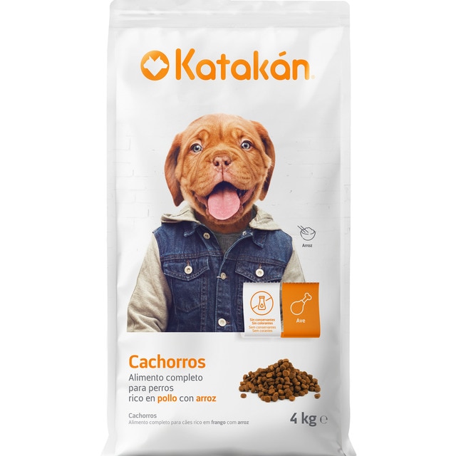 Imagen 0 de Pienso para perros cachorros Katakán pollo y arroz 4 kg