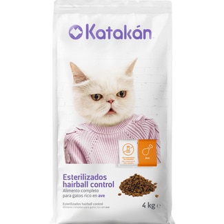pienso para gatos adultos esterilizados con ave sin colorantes ni conservantes bolsa 4 kg - Katakan