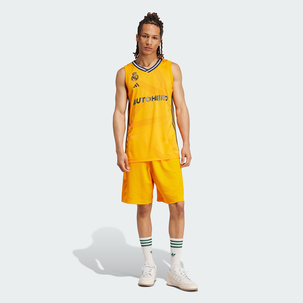 Camiseta de hombre 2ª equipación Real Madrid Baloncesto 2024-2025 Adidas XL  Naranja