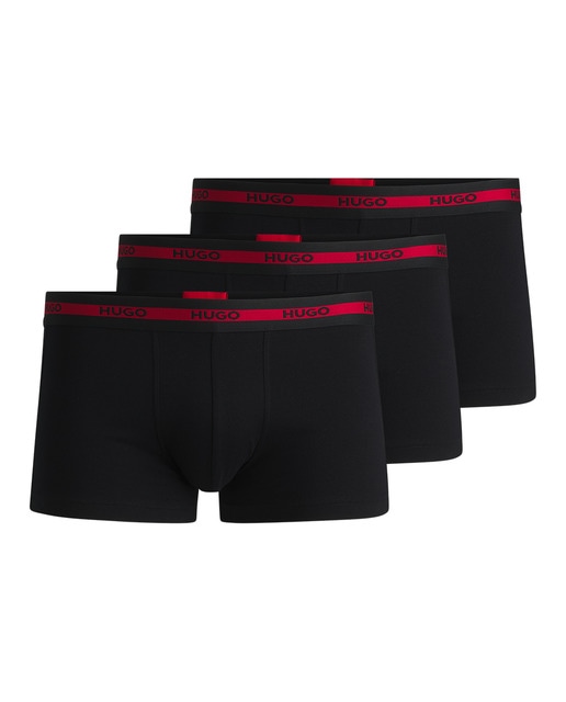 Imagem 0 de Embalagem de Três Boxers em Algodão Elástico com Logótipo na Cintura