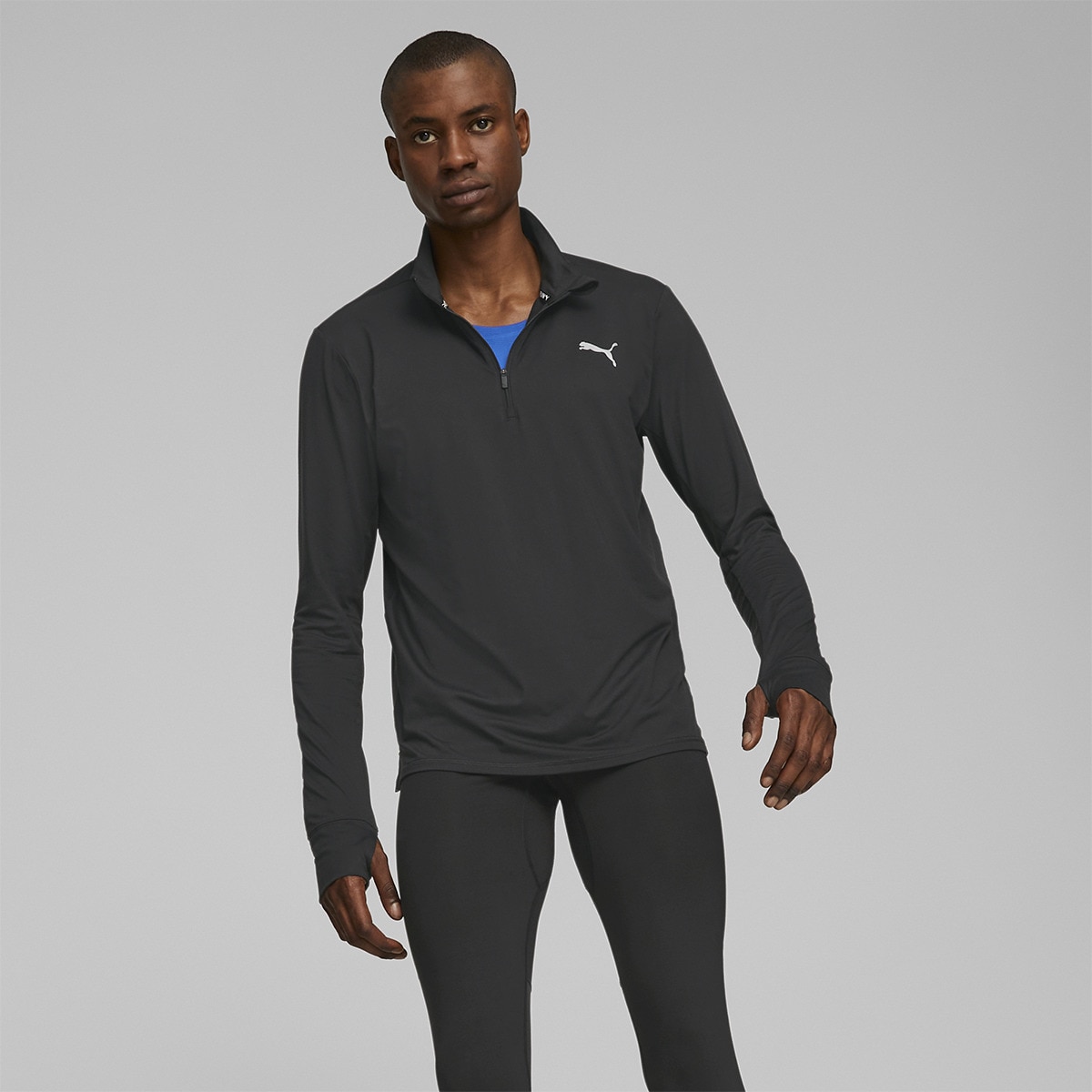 Imagem 0 de T-shirt de Homem Run Favorite 1/4 ZIP M