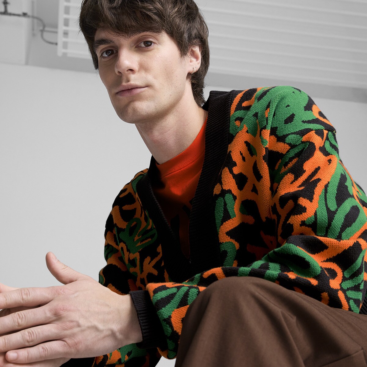 メンズ　カーディガン　PUMA プーマ CARROTS AOP Chaqueta de hombre PUMA X CARROTS AOP Cardigan Puma · Puma · El