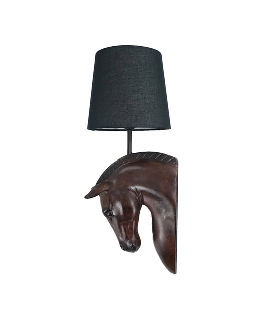 Imagen 0 de Lámpara aplique resina 21 x 18 x 50,5 caballo