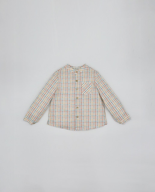 Imagen 0 de Camisa cuadros colores con bolsillo