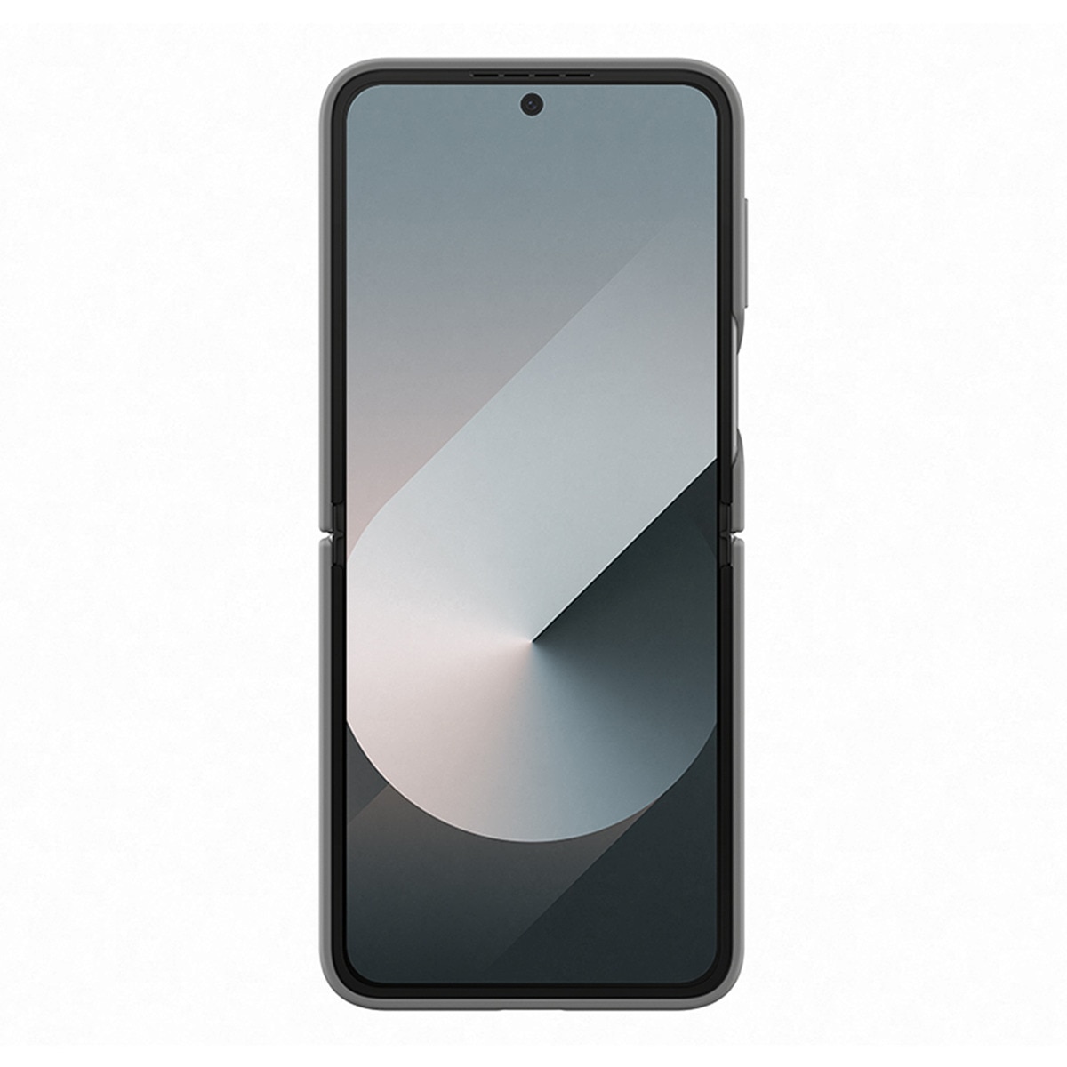 Capa Samsung de Silicone com Anel para Galaxy Z Flip 6 - Cinzento Cinzento-3