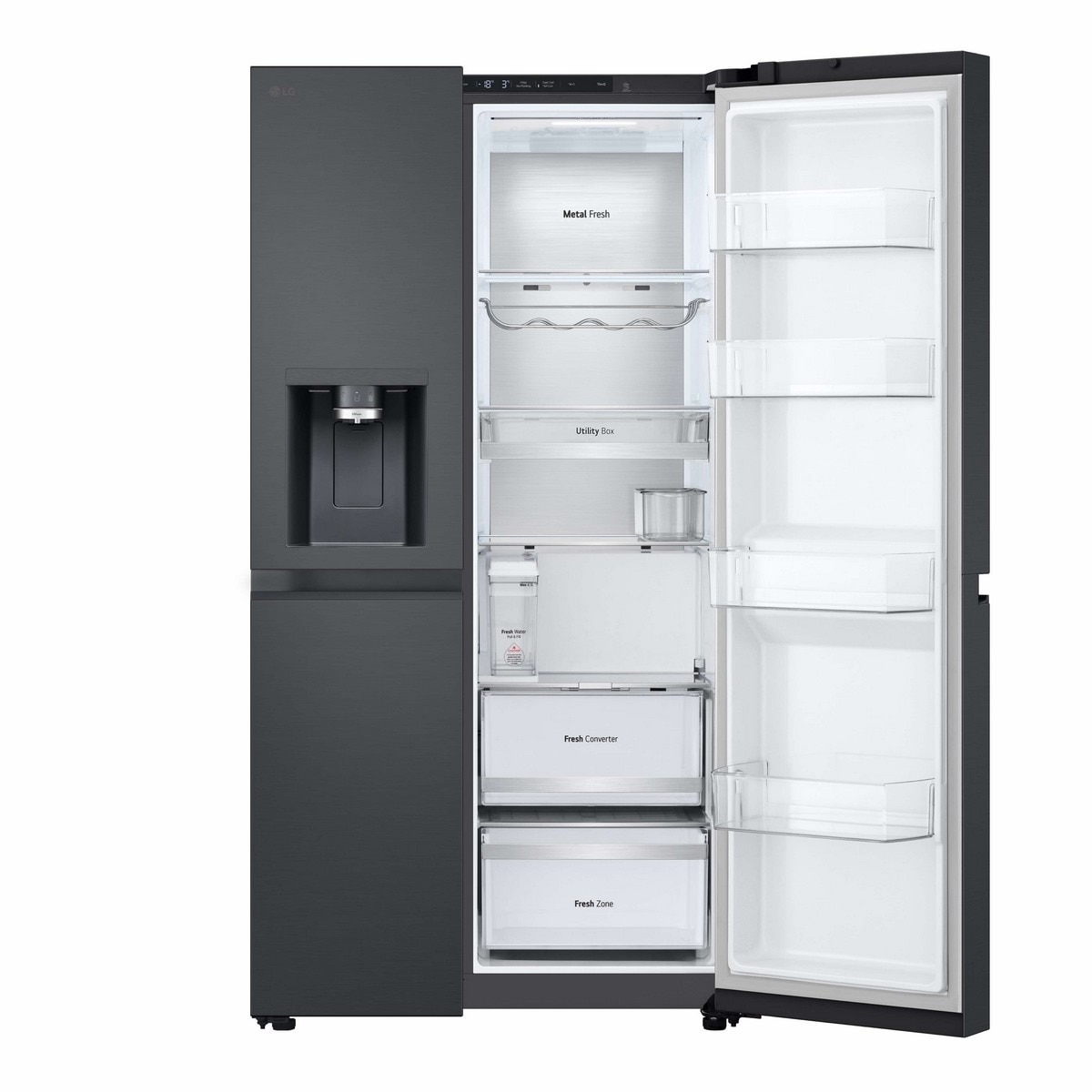 Frigorífico Americano LG GSLE91EVAC No Frost e de 179 cm - Matte Black Preto mate-4