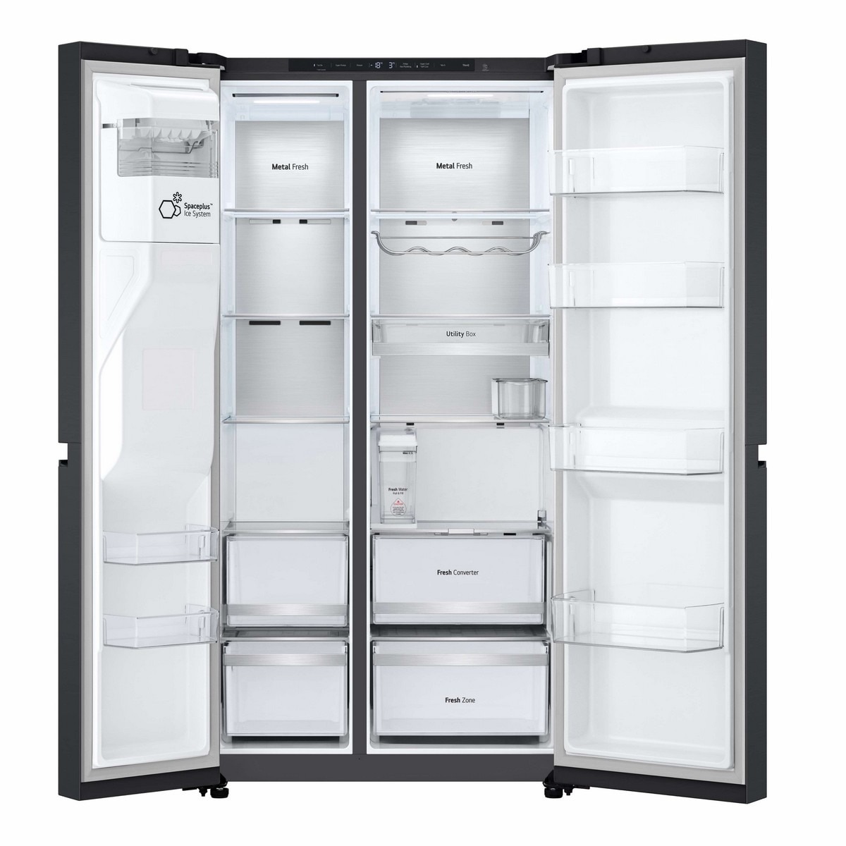 Frigorífico Americano LG GSLE91EVAC No Frost e de 179 cm - Matte Black Preto mate-2