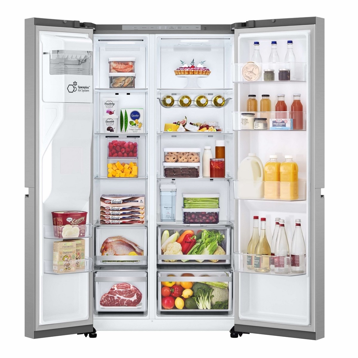Frigorífico Americano LG GSLE81PYBD No Frost e de 179 cm - Prime Silver Silver-3
