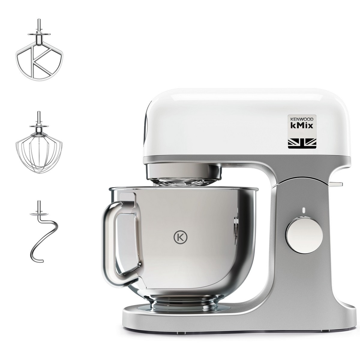 Robot de Cozinha Kenwood kMix KMX750WH de 1000 W e de 5 Litros - 3 Acessórios - Branco Branco-2