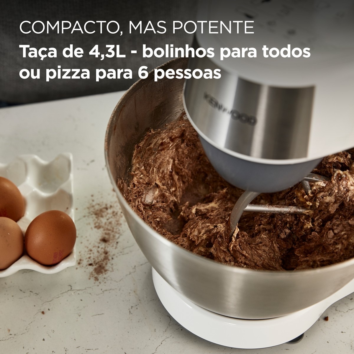Robot de Cozinha Kenwood Prospero+ KHC29.J0WH de 1000W com Taça Inox de 4,3 Litros - Branco Branco-3