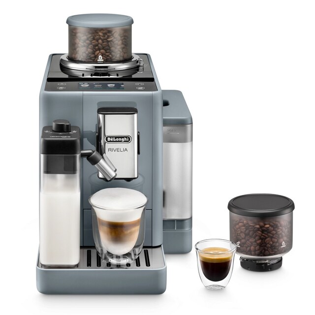 Imagem 0 de Máquina de Café Automática De'Longhi Rivelia EXAM440.55.G de 1450 W, de 19 bar e 13 Níveis de Moagem - Pebble Grey