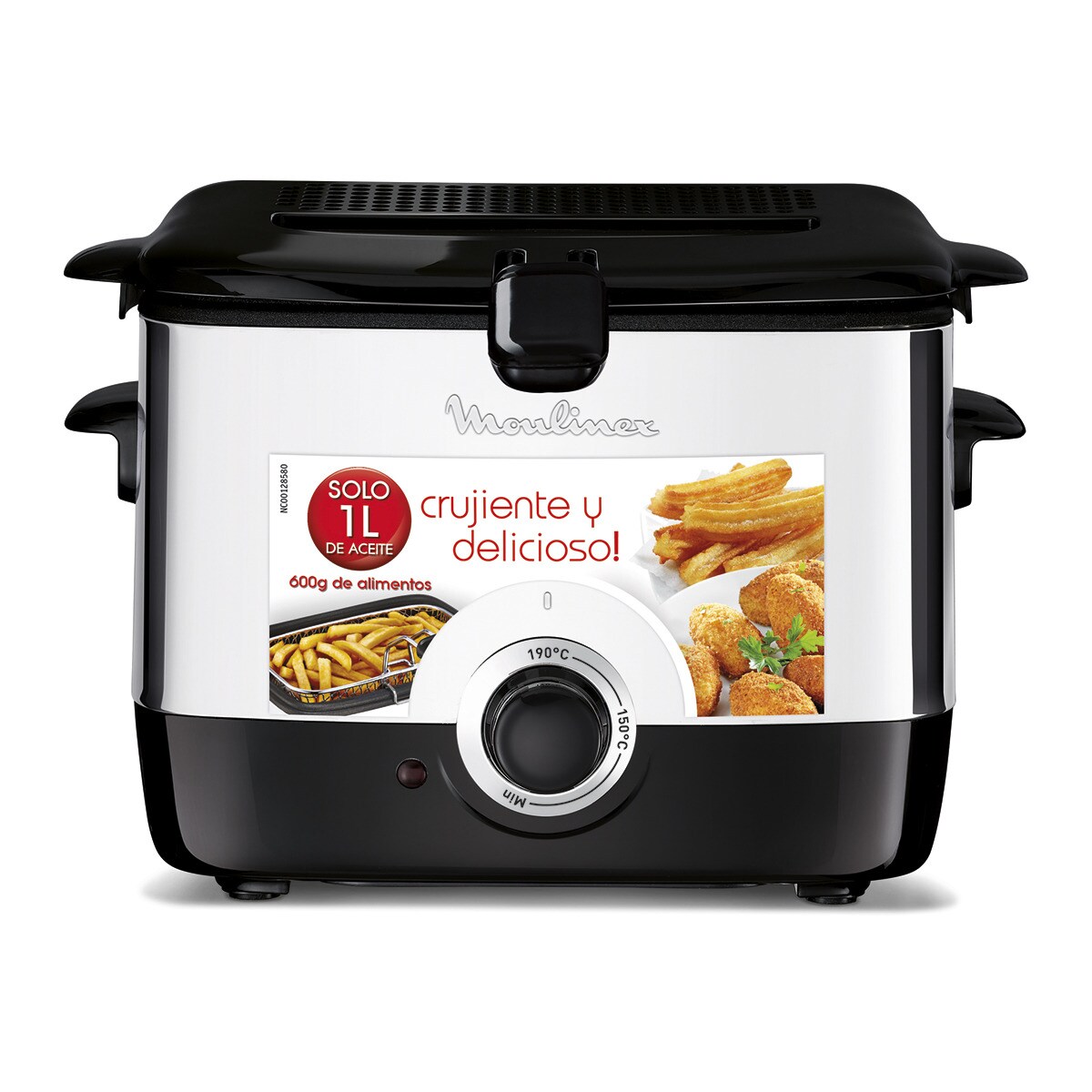 Fritadeira Convencional Moulinex AF2200 de 1000 W e de Capacidade de 1 Litro - Inox e Preto Inox/Preto-4