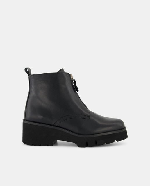 Imagen 0 de Botines planos de mujer con cremallera