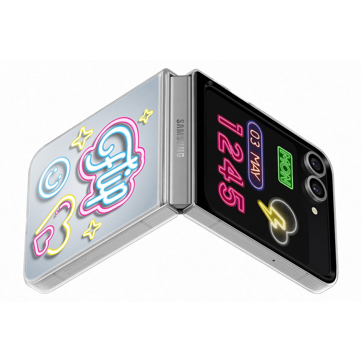 Capa Wallpaper Inteligente para Samsung Galaxy Z Flip 6 - Transparente Transparente-4