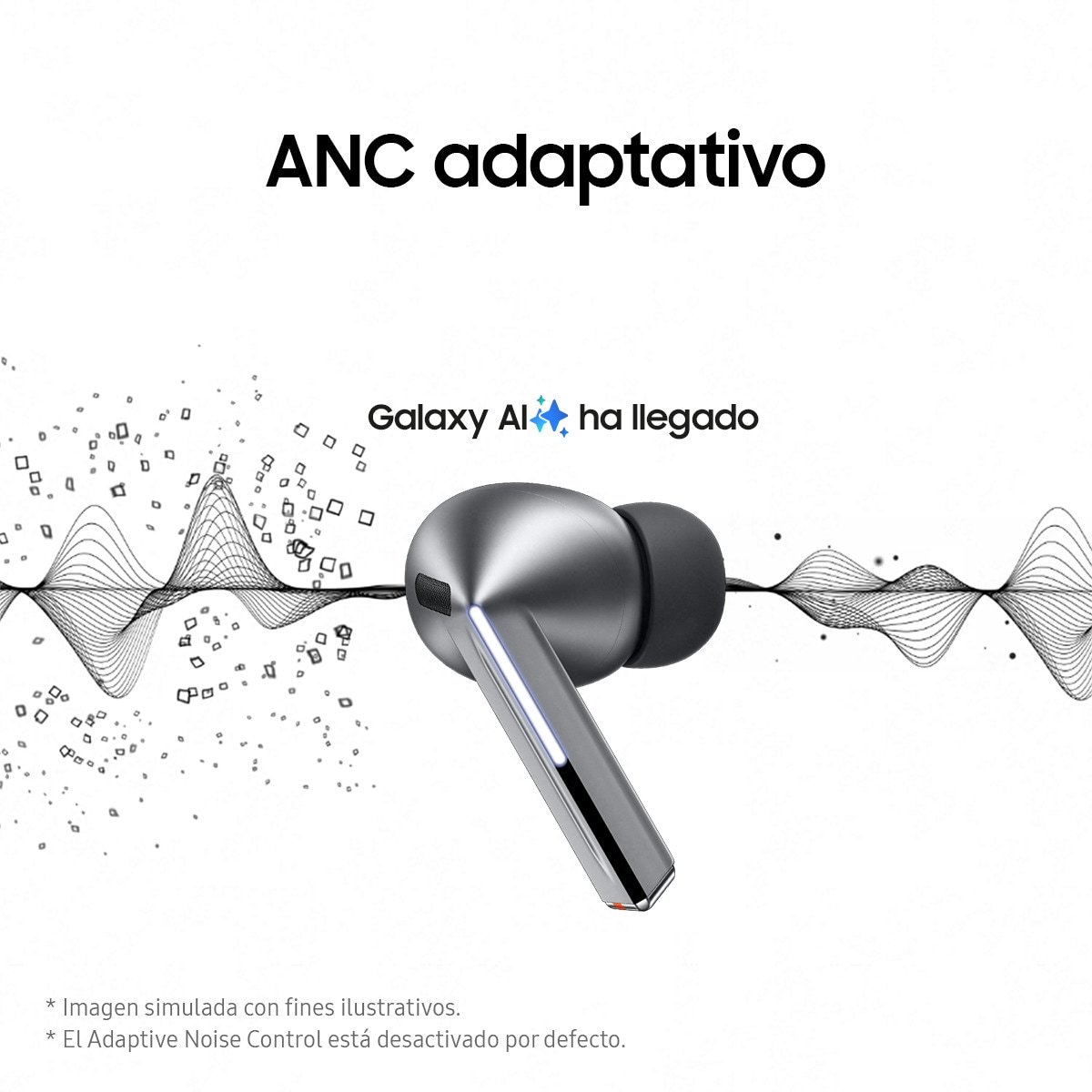 Auriculares True Wireless Samsung Galaxy Buds3 Pro Blanco-7