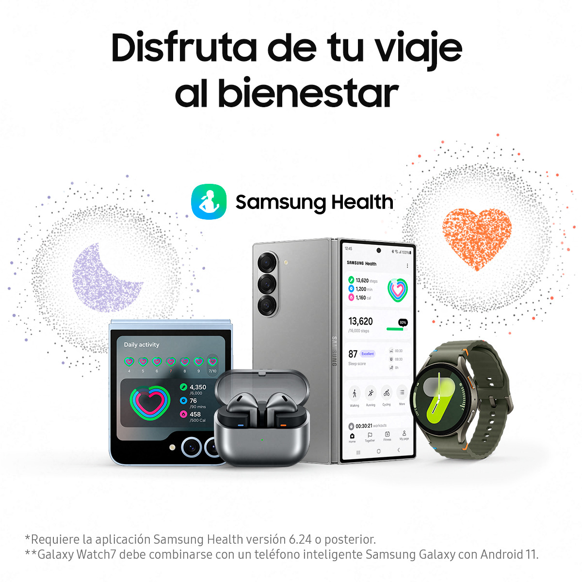 Samsung Galaxy Watch7 44mm Plata LTE Smartwatch Plata-7