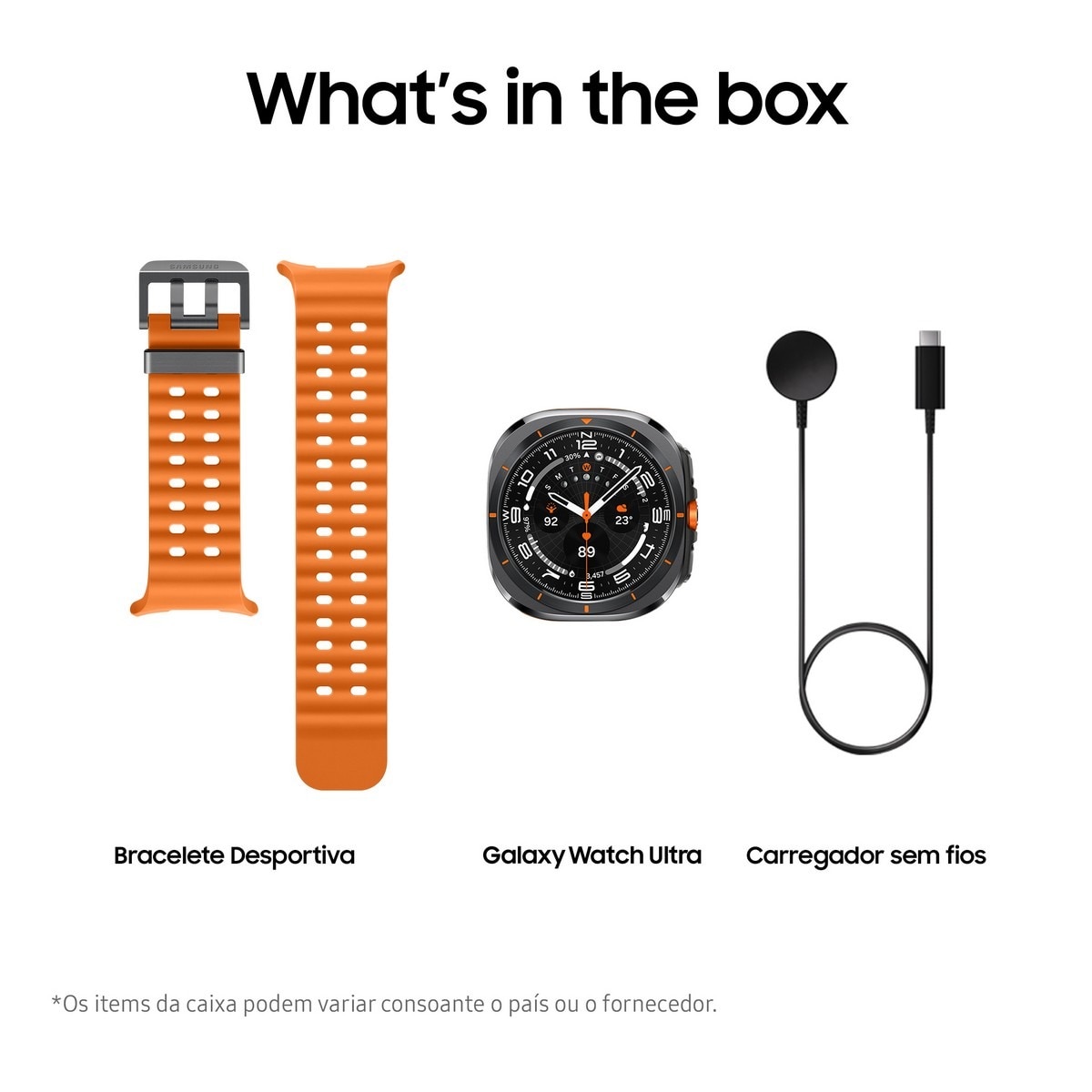 SmartWatch Samsung Galaxy Watch Ultra 47mm Cellular - Laranja / Cinzento Titânio 6