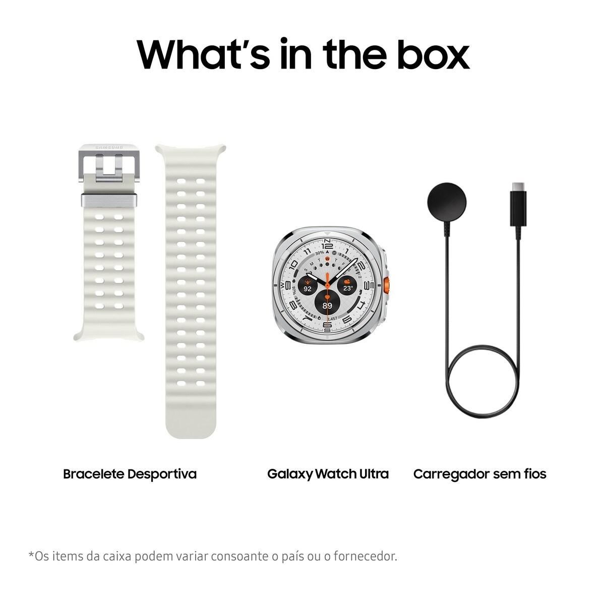 SmartWatch Samsung Galaxy Watch Ultra 47mm Cellular - Branco / Branco Titânio 6