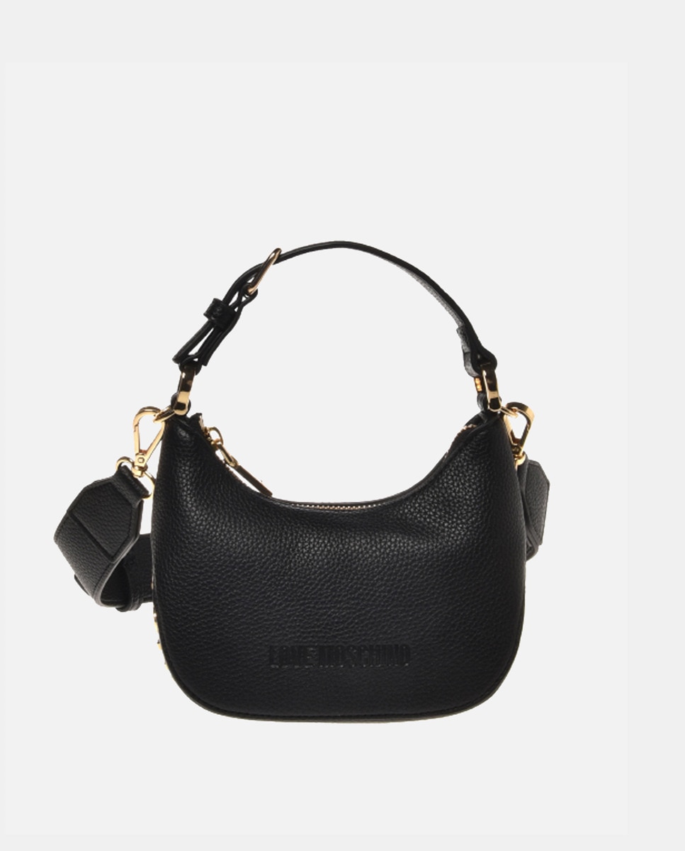 Mini Mala com Alça de Tiracolo Amovível - Preto Preto-1