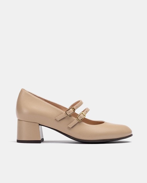 Imagem 0 de Sapatos de Presilha com Tira Dupla com Fivela