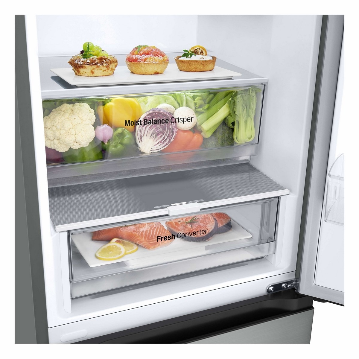 Frigorífico Combinado LG GBV3100EPY No Frost, Door Cooling™ e Multi-Air Flow™ e de 186 cm - Prime Silver Silver-8