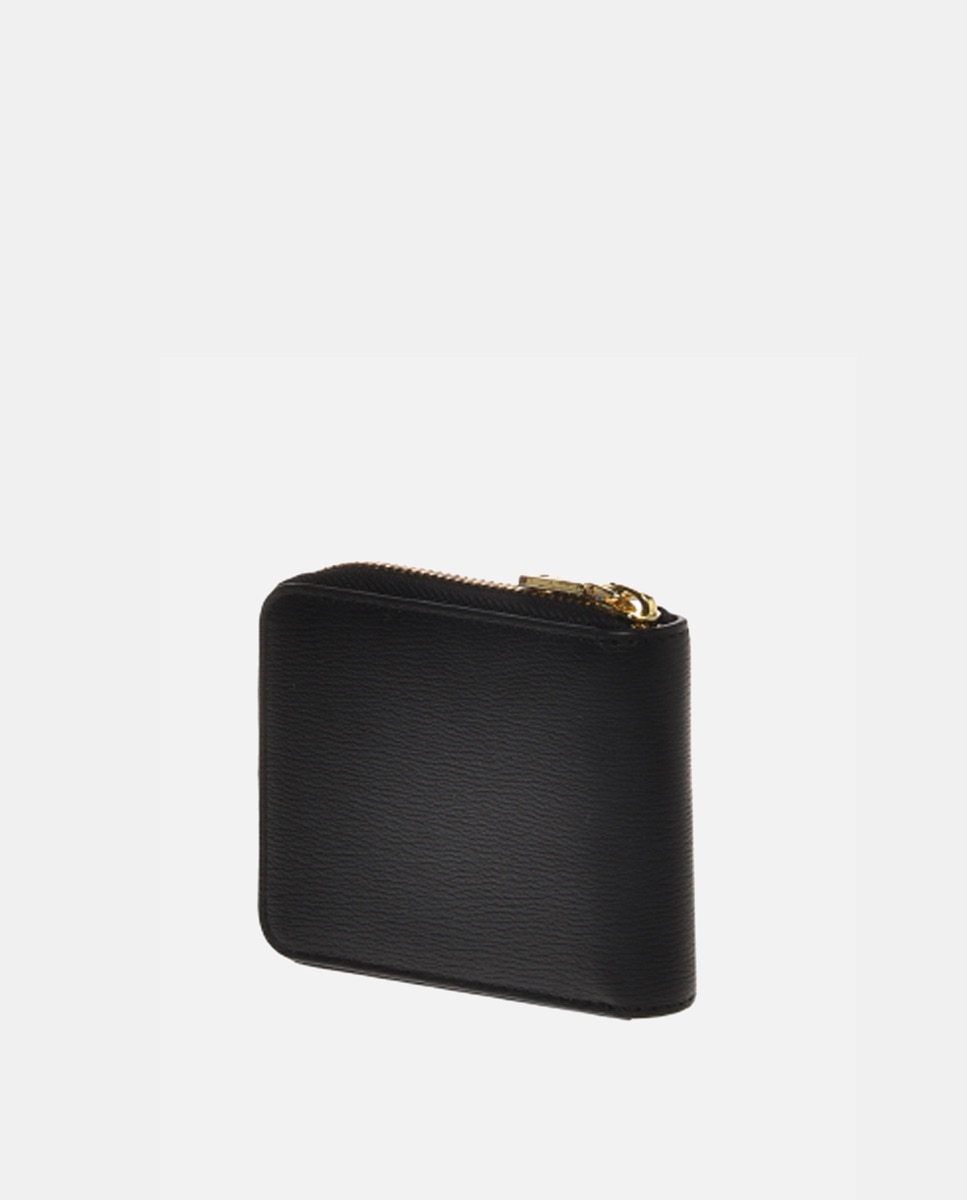 Carteira Pequena com Fecho de Correr Preto-2