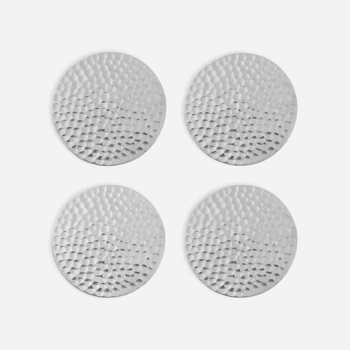 Imagem 0 de Conjunto de 4 Bases para Copos Martelé