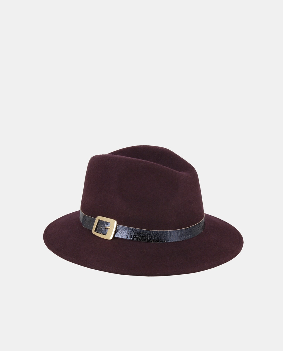 Chapéu de Feltro Roxo-1