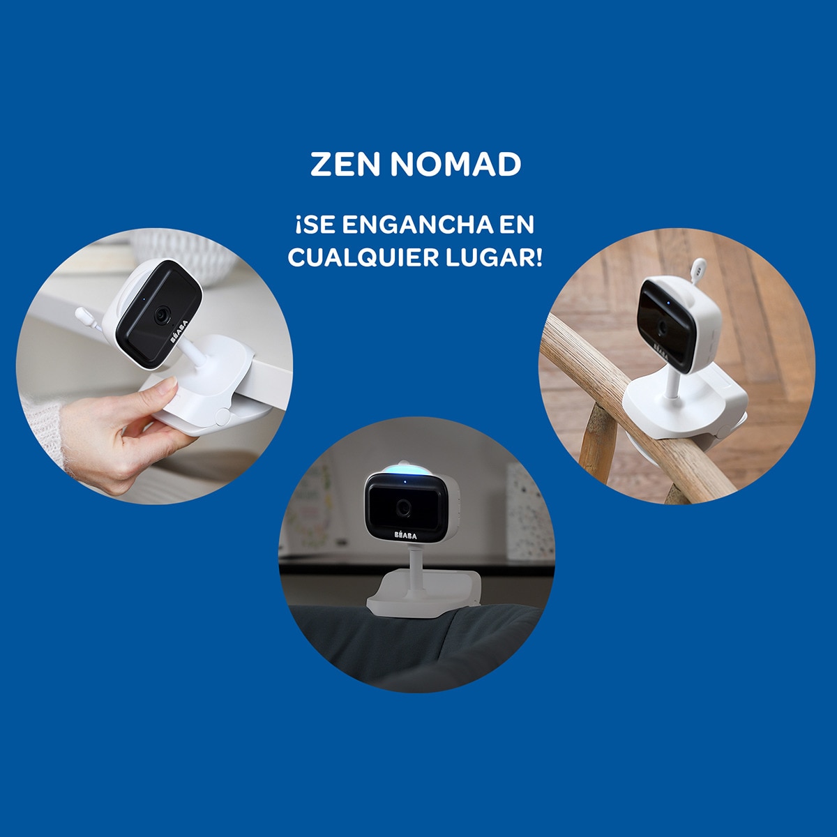 Monitor de Bebé Zen Nomad com Vídeo Branco-14
