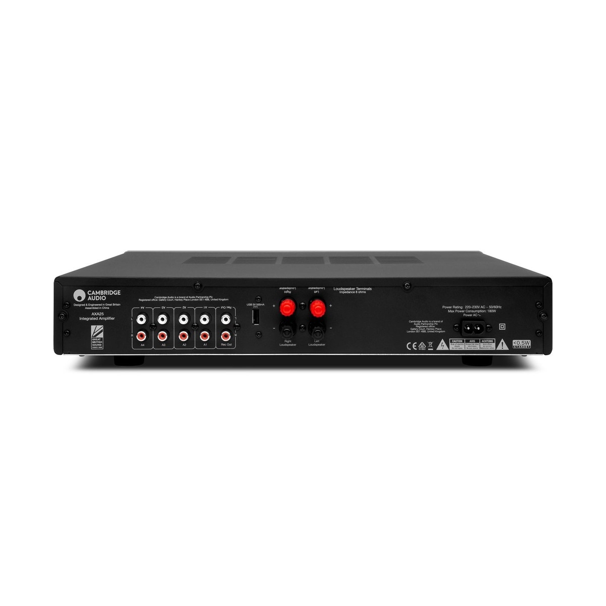 Amplificador estéreo integrado Cambridge Audio AXA25 Gris Lunar-2