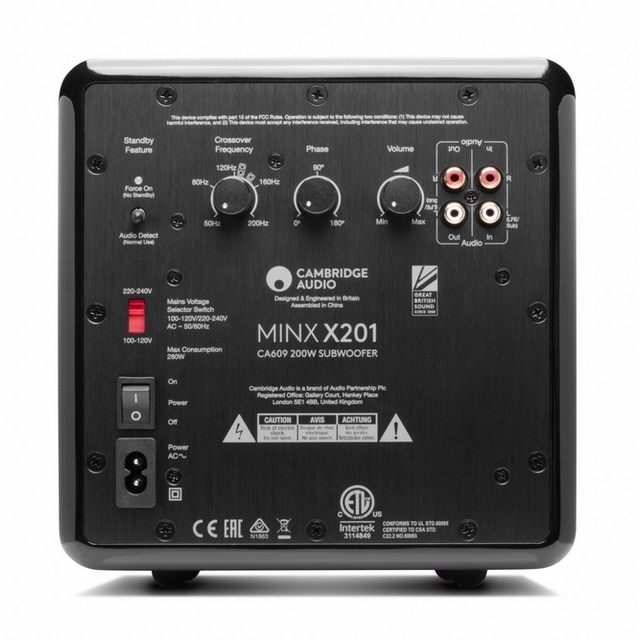 Subwoofer Cambridge Audio Minx X201 Negro-3