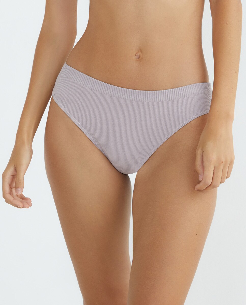 Braga canalé Lila-1