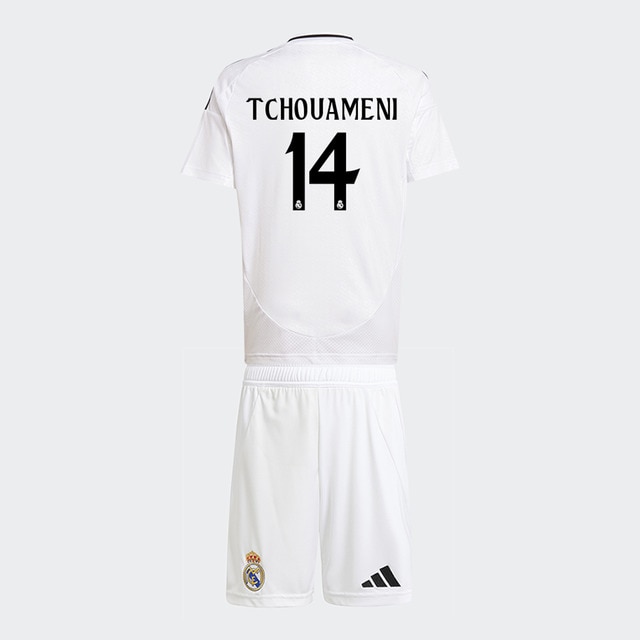 Imagen 0 de Conjunto de niños 1ª equipación Real Madrid CF 2024-2025 Tchouameni 14 Adidas
